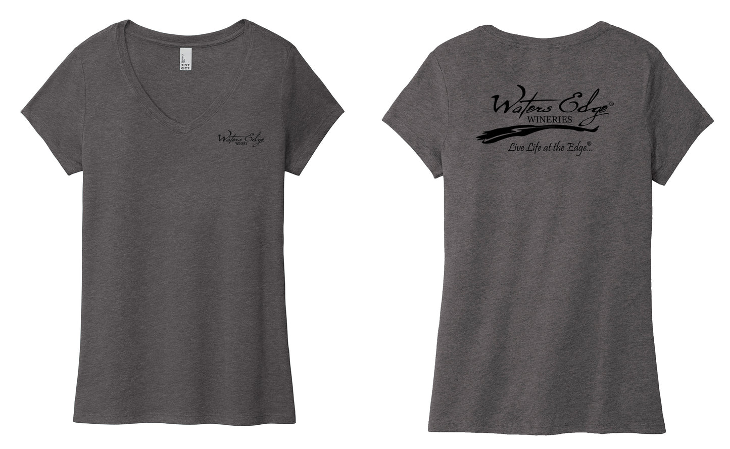 Waters Edge Winery Women's V-Neck T-Shirt