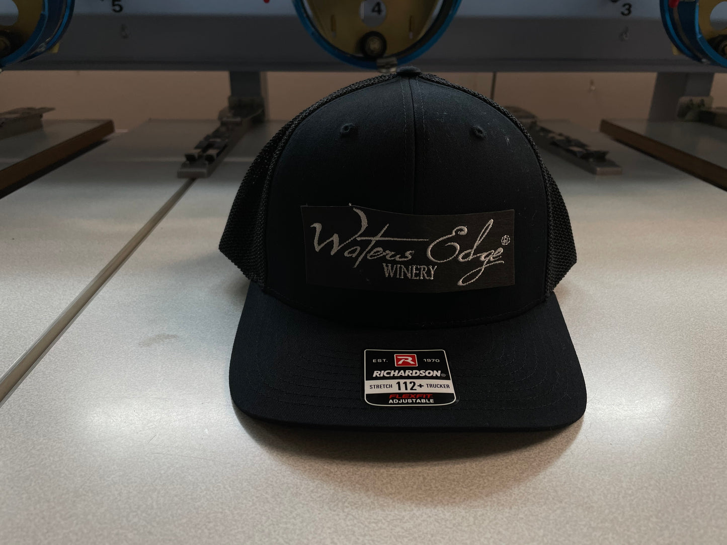 Waters Edge Winery 6-panel Premium Trucker Hat